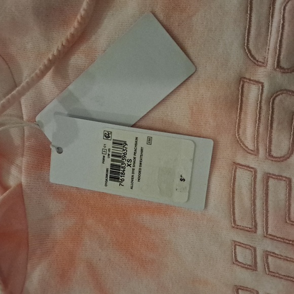 Peach tie-dye GUESS hoodie - Picture 2 of 3